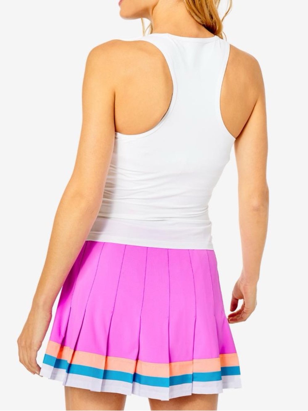 ✨ Lilly Pulitzer Luxletic Loren Skort in Amethyst Stripe Size L EUC Purple ✨